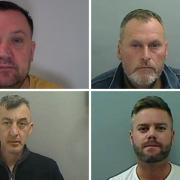 Gang of dodgy builders locked up for targeting vulnerable pensioners. Pictured are David Mason, Gary Russell, Christopher Scott and Adam Godley. Pictures: NORTH YORKSHIRE COUNTY COUNCIL