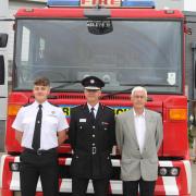 Three generations of firefighters: Stuart Errington with son, Alex, and father, Eddie