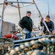 Fishermen Paul Graves and Paul Widdowfield from Hartlepool.