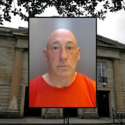 'Monstrous' child rapist Keith Lonsdale (inset) committed vile acts on his victim and made her life hell. He was jailed at Durham Crown Court (pictured) on Wednesday (May 25).