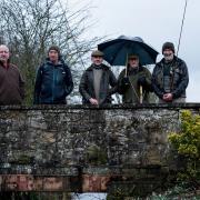 David Goodfellow, Len Metcalfe, Chris Walker, Gordon Dickinson and Martin Smith at the Costa Beck in Pickering