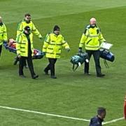 Tommy Smith was stretchered off during Middlesbrough's defeat to Real Betis