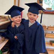 Twin brothers Henry and Ralph who ‘graduated’ from Baldersby Park in July.