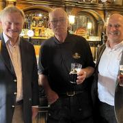 Edmund Stanley with joint managing directors Simon Theakston and Richard Peak