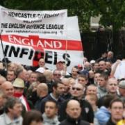 The EDL march in Newcastle
