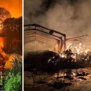 North Yorkshire Fire and Rescue Service (NYFRS) confirmed they received a report of a large barn fire at Carthorpe, near Bedale, at around 9.40pm on Monday (September 25) Credit: RICHMOND FIRE STATION
