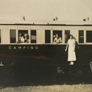 Tim Brown's camping coach from ther 1930s at Sandsend