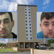 Ally Gordon, left, let Anthony Keating lie low at his flat in Melsonby Court in Billingham