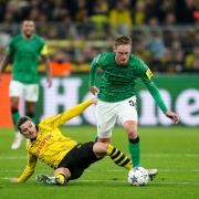 Sean Longstaff can't shake off the attentions of Marcel Sabitzer