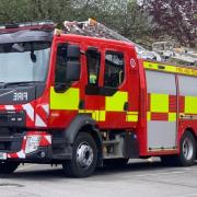 North Yorkshire Fire and Rescue Service (NYFRS) confirmed they were called to a house fire in Catterick Garrison at around 7:15pm Credit: NYFRS