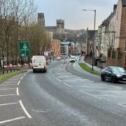 Framwellgate Peth and A690 Leazes Road in Durham are set to undergo resurfacing works for four weeks - with diversions in place Credit: DURHAM COUNTY COUNCIL