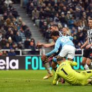 Oscar Bobb scores Manchester City's winner against Newcastle
