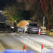 Cleveland Police are currently attending a collision on Bishopton Road West in Stockton which took place this evening (January 28) Credit: TERRY BLACKBURN