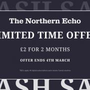 FLASH SALE: Subscribe to The Northern Echo for just £2 for 2 months