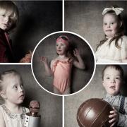 A series of portraits of children with Down Syndrome on World Down Syndrome Day