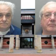 John Smith, left, and Jeffrey Brown, right, have been jailed for a a catalogue of sexual abuse against children