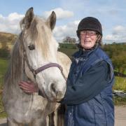 Jean Sanderson was back in the saddle after her fall