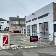 The no longer used car showroom in Liverton Mines, East Cleveland