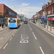 A man has been assaulted and robbed on York Road in Hartlepool, taking place near Santander Credit: GOOGLE