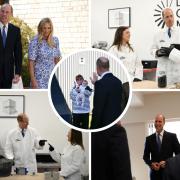 The Prince of Wales travelled to a County Durham company and a North East charity during a royal visit to the region on Tuesday (April 30)