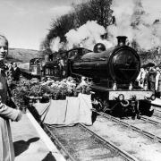 ROYAL COMMAND: The Duchess of Kent reopens the North Yorkshire Moors Railway in 1973