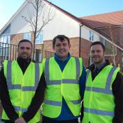 BUILDING CAREERS: Pictured from left to right are Matthew Jowsey, Adam Readhead and Allan Burgin