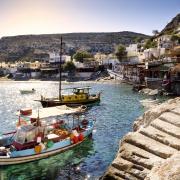 Is the beauty of Matala harbour at sunrise in Greece matched by the level of the country's restaurant food?