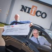 Mike Matthews (left) managing director of Nifco UK and European operations manager, with Ian Smith, director of science, technology, engineering and mathematics (STEM) at Middlesbrough College.
