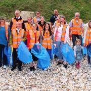 BEACH: Volunteers clean up on Seaham Beach