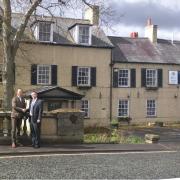 DONE DEAL: Duncan Fisher and Mark Worley outside the Percy Hotel