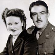 Survivor: Jack Williams, pictured with his wife Veronica in 1944, came through, despite his injuries