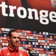Star turn: Wales' Gareth Bale in the build up to the England game