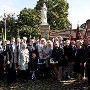 PROUD: The relatives of Archie White VC who attended the ceremony. Pictures: Tom Wharton Photos