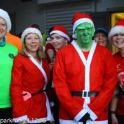 Some of our festively dressed runners at the Christmas Eve parkrun