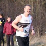 One of our runners at the weekend's cross country race