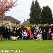 Quakers volunteers and runners at our parkrun takeover