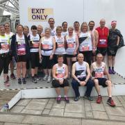 Our runners before their races at Liverpool last weekend