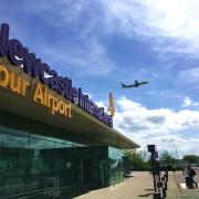 Flights into Newcastle Airport were cancelled or diverted and delayed last night after a ‘defect’ on the runway.