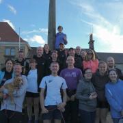 Quakers in Helmsley at the end of this year's Cleveland Way Relay