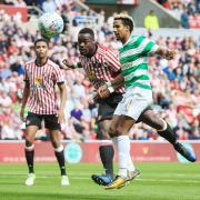 STAY OR GO? Sunderland's Lamine Kone, battling with Celtic's Scott Sinclair last weekend, is a player whose future is unclear