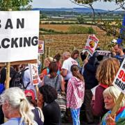 FRACK: A peaceful protest at the start of Third Energy's work in Kirby Misperton Picture: NIGEL HOLLAND