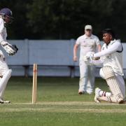 Tharindu Rathnayake is Bowled By Daniel Chillingworth during the NYSD Premier Division match between Thornaby and Stokesley