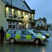 HOAX: Police at the scene of the armed incident in Knaresborough  Picture: NIGEL HOLLAND