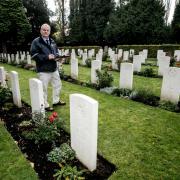 ON PARADE: Stephen Liversage, regional manager of the Commonwealth War Graves Commission, checks the plot in West Cemetery, Darlington Picture: SARAH CALDECOTT