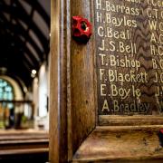 WAR MEMORIAL: St Andrew's, Spennymoor, has 140 names, including that of E Boyle