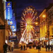 FESTIVE: The giant Ferris wheel in Darlington town centre