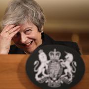 Prime Minister Theresa May reacts during a press conference at 10 Downing Street, London, to discuss her Brexit plans Picture: PA