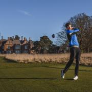 NEW LINK: Andrew Wilson tees off at Rockliffe Hall. Picture: Stan-Seaton-Photographer
