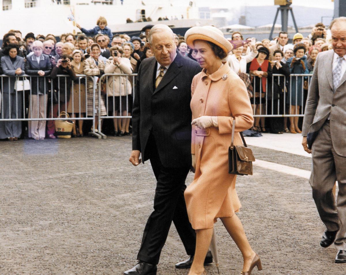 1977: Queen Elizabeth II visits Tees Dock