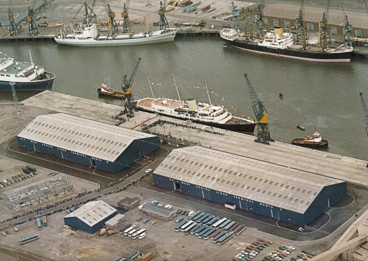 1977: Tees Dock during the visit of Queen Elizabeth II